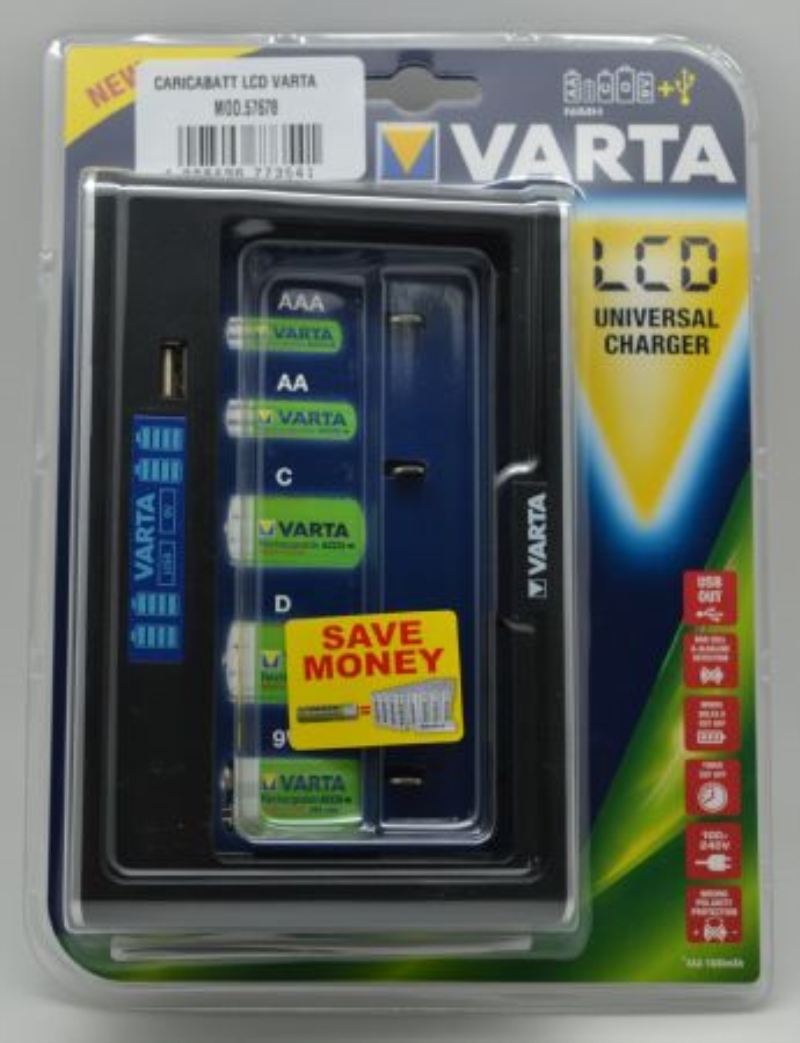 VARTA Caricabatterie universale LCD Varta 57678