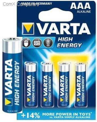 VARTA Batterie Varta ministilo (AAA) alcaline high energy 4 pezzi