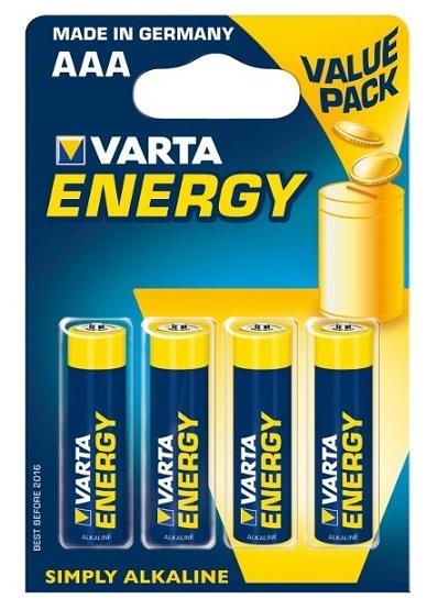 VARTA Batterie Varta alcaline high energy LR03 AAA
