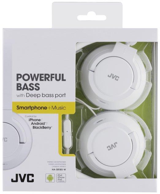 JVC Cuffie a padiglione JVC SR225 con microfono bianco